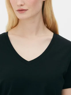 T-shirt Corte Regular Decote V