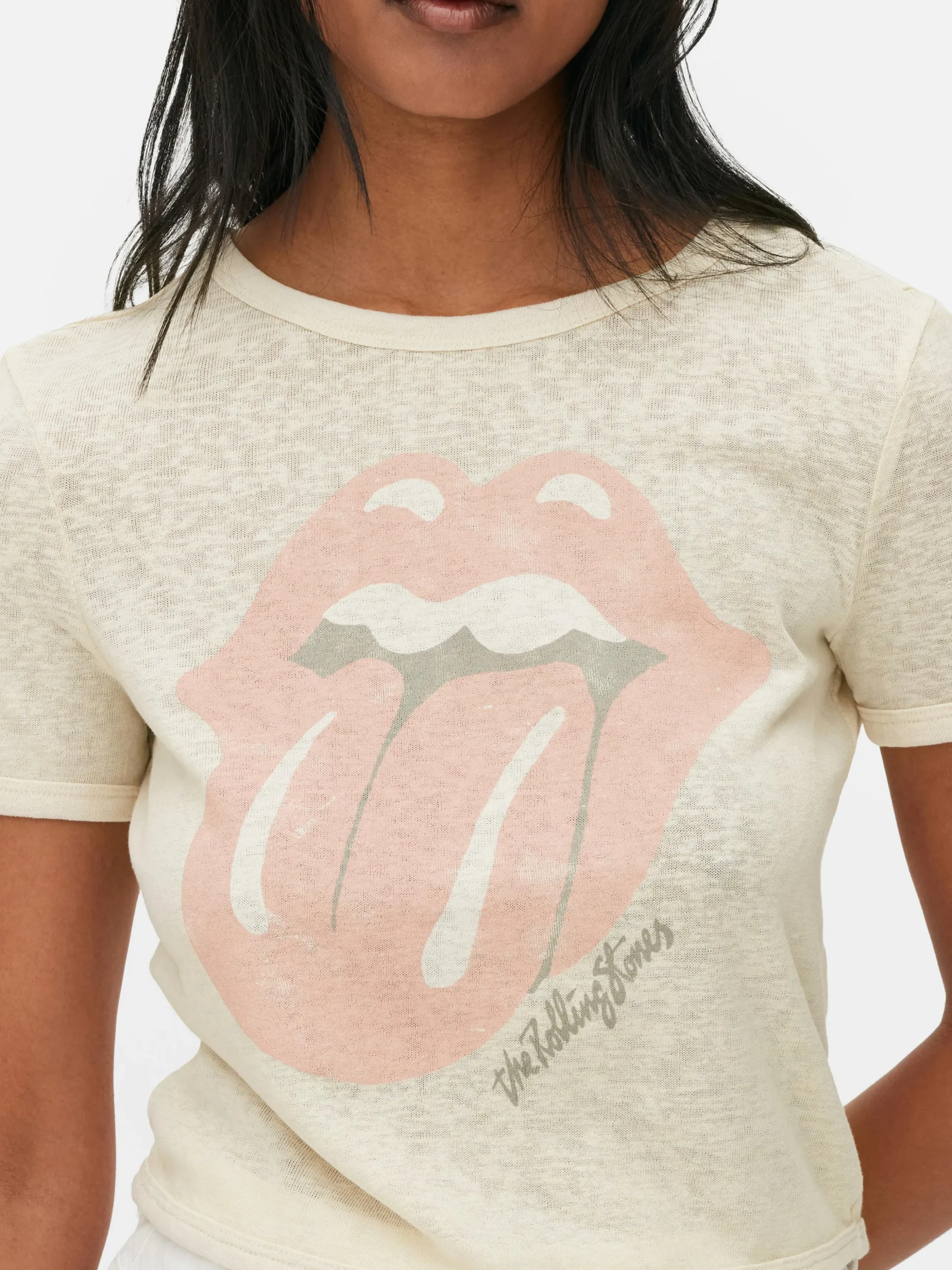 T-shirt Curta Logótipo The Rolling Stones