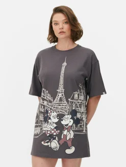 T-shirt Dormir Disney Mickey Mouse E Minnie Mouse Paris