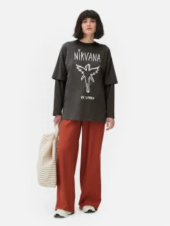 T-shirt Dupla Camada Nirvana
