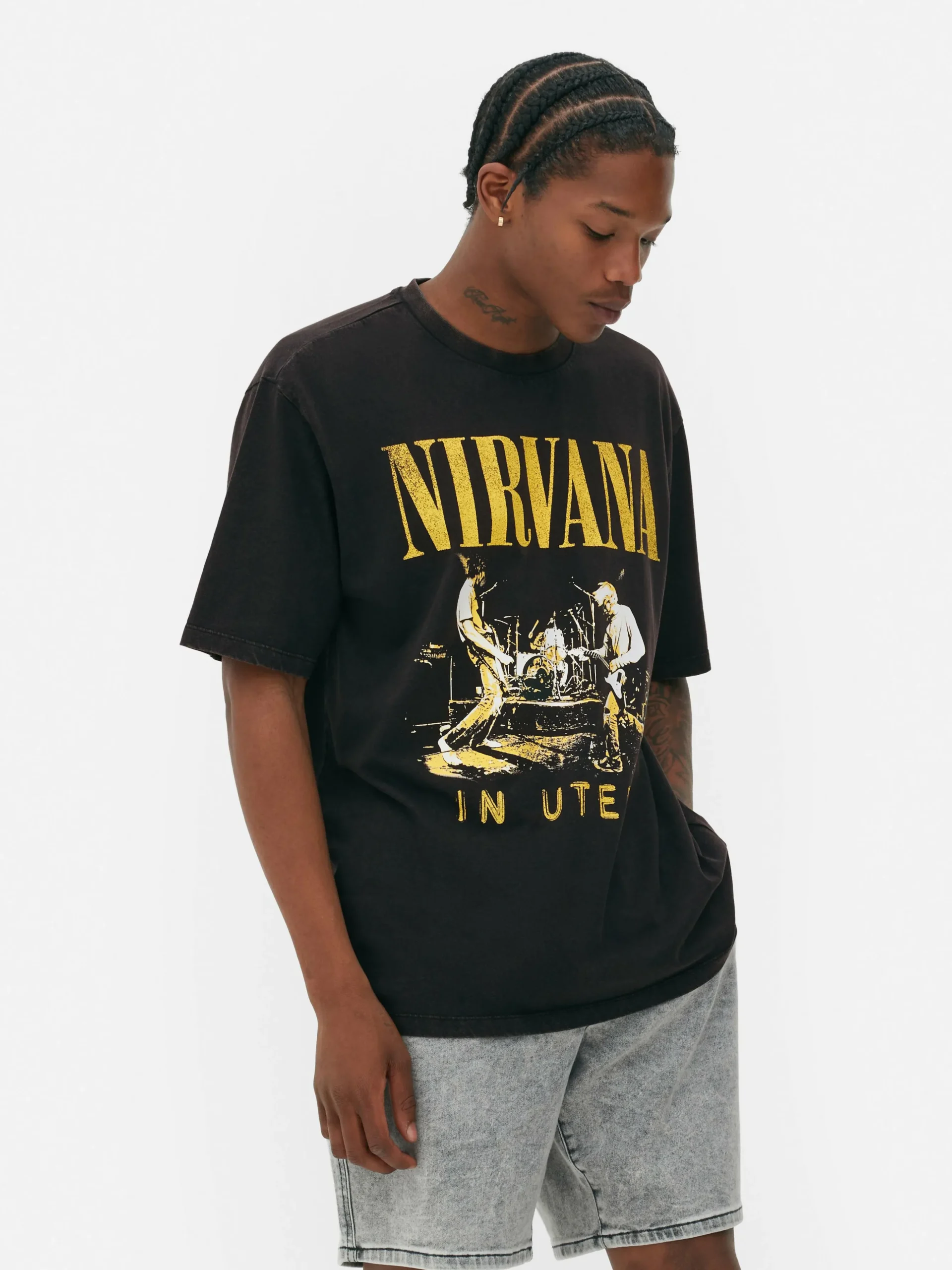 T-shirt Efeito Lavagem Nirvana