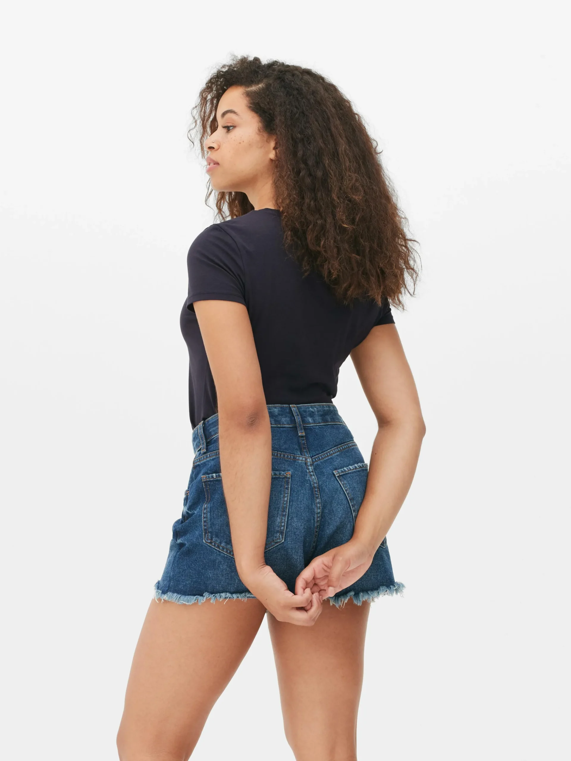 T-shirt Elástica Gola Redonda