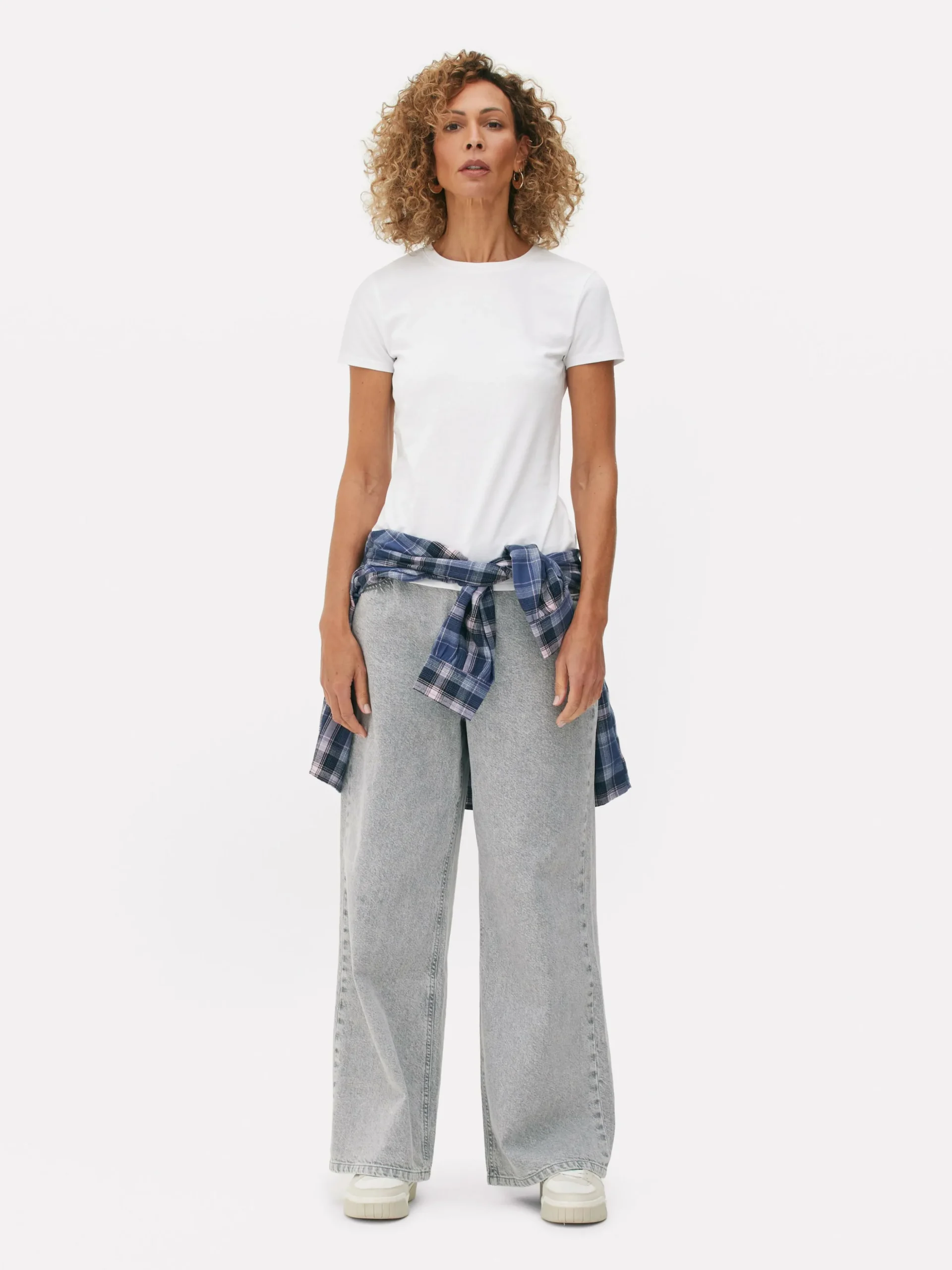 T-shirt Elástica Gola Redonda