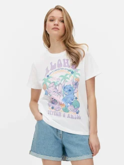 T-shirt Estampada Disney Stitch Aloha