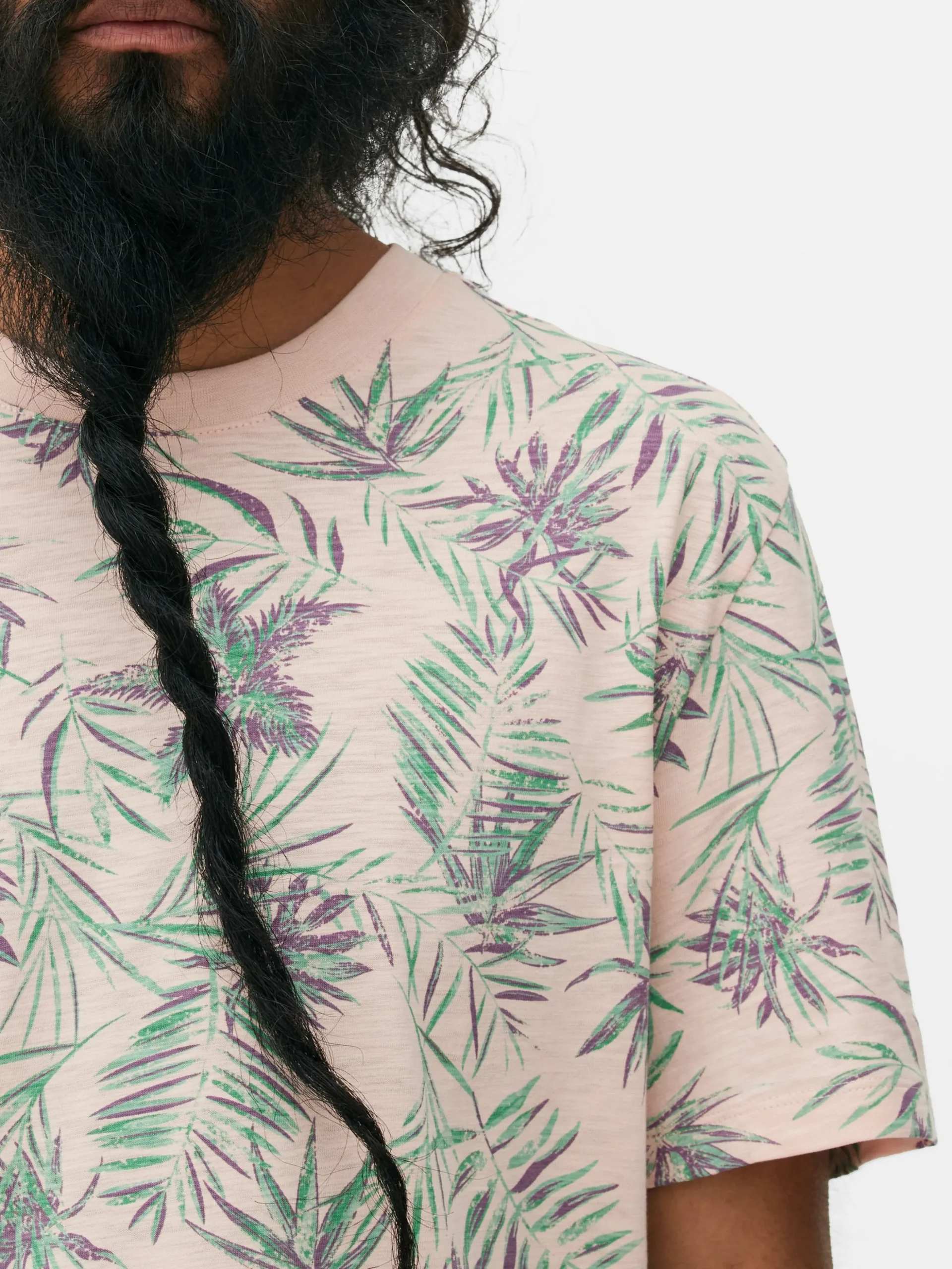 T-shirt Estampado Botânico Integral