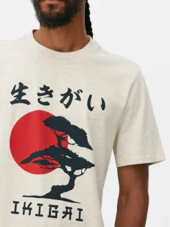 T-shirt Estampado árvore Japonesa