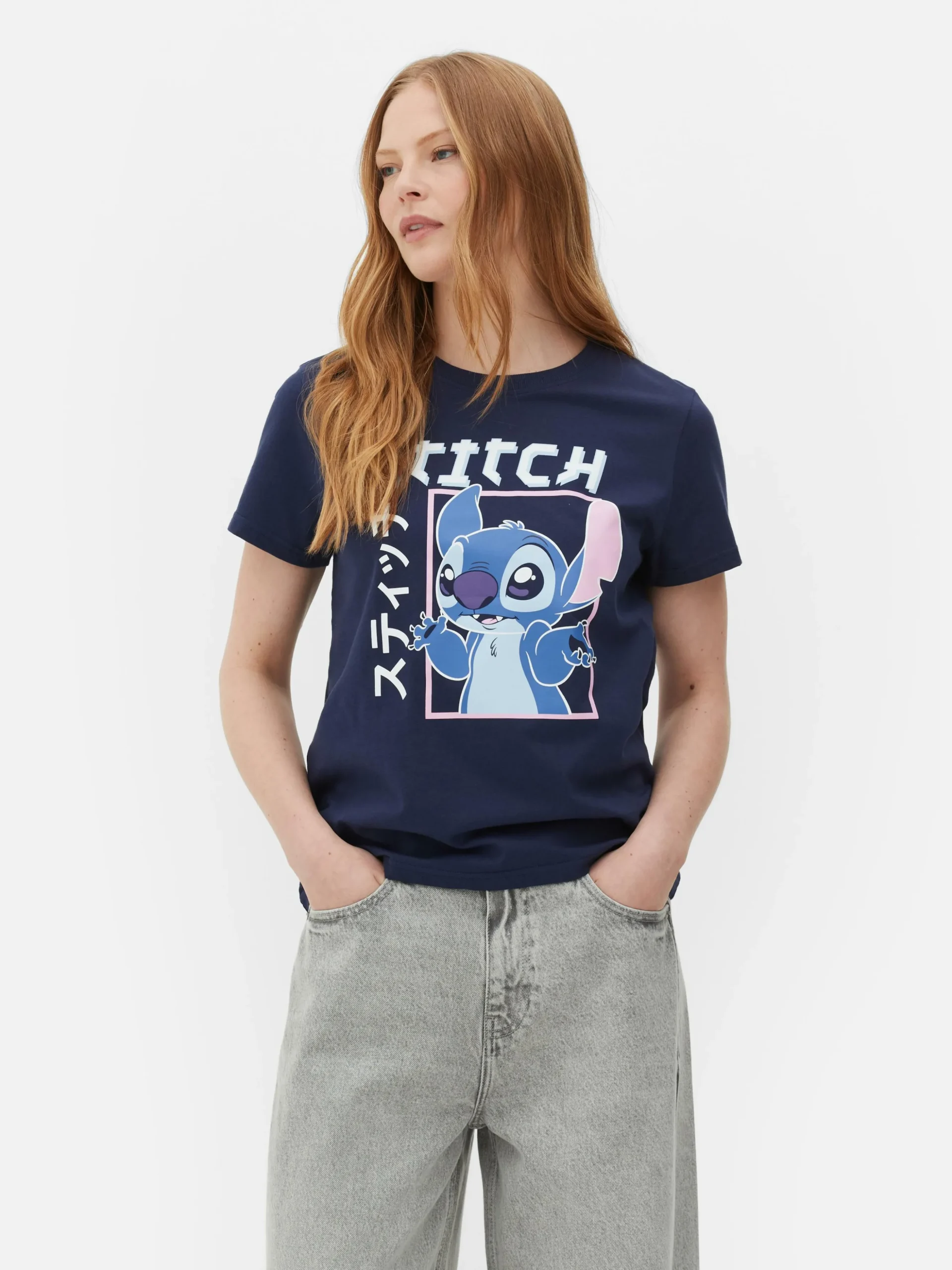T-shirt Estilo Mangá Disney Lilo & Stitch