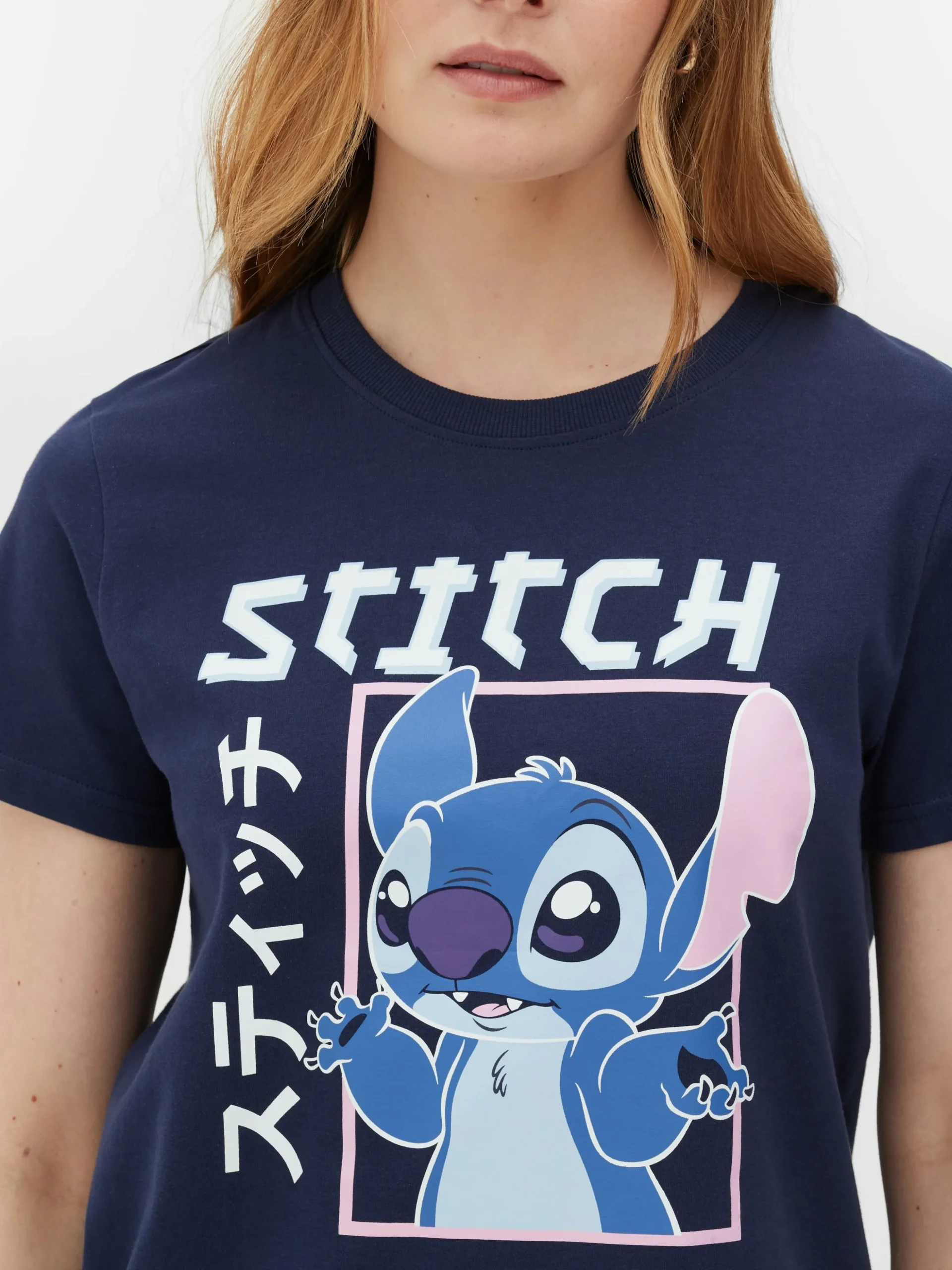 T-shirt Estilo Mangá Disney Lilo & Stitch
