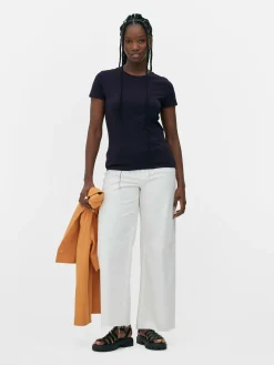 T-shirt Gola Redonda Elástica