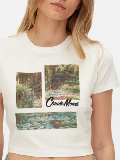 T-shirt Gráfica Curta Claude Monet