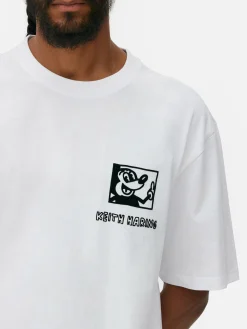 T-shirt Gráfica Disney Mickey Mouse X Keith Haring