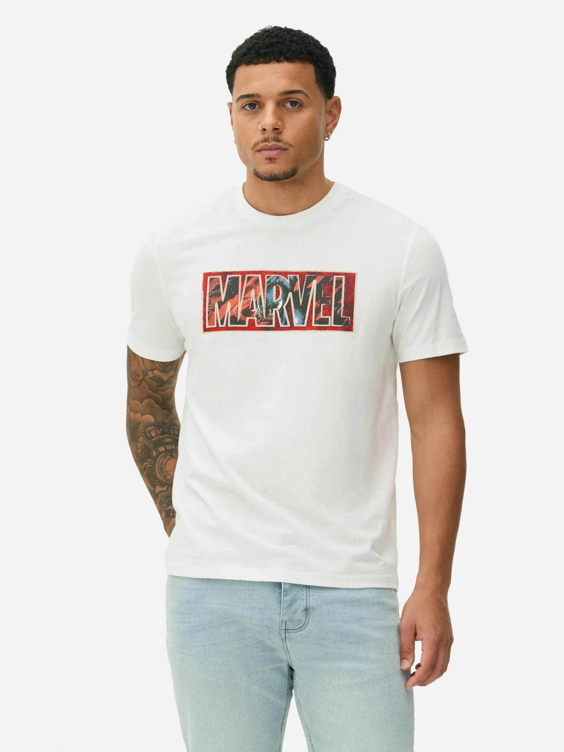 T-shirt Gráfica Logótipo MARVEL