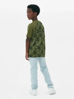 T-shirt Logótipo Minecraft Pixel