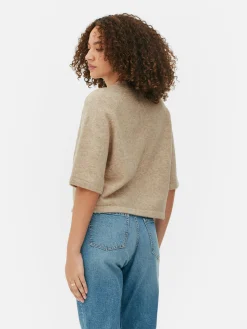 T-shirt Malha Corte Largo