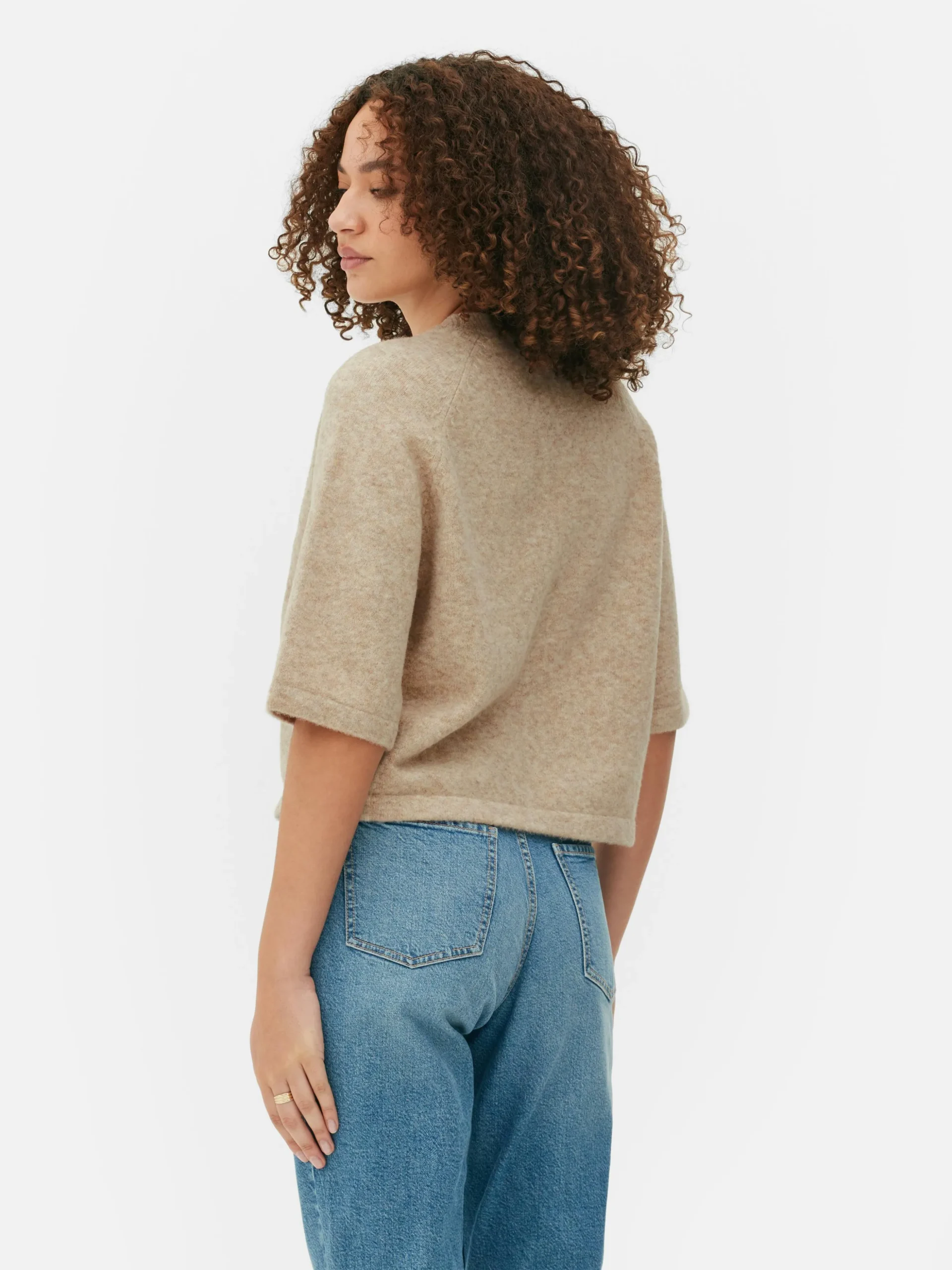 T-shirt Malha Corte Largo