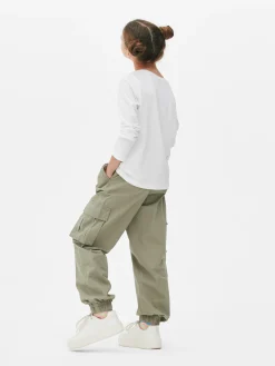 T-shirt Manga Comprida Estampado Peito