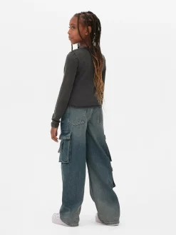 T-shirt Manga Comprida Lavagem ácida