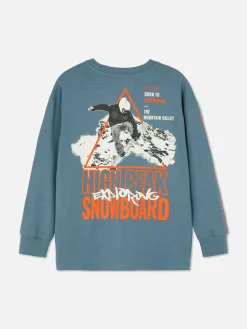 T-shirt Manga Comprida Snowboard
