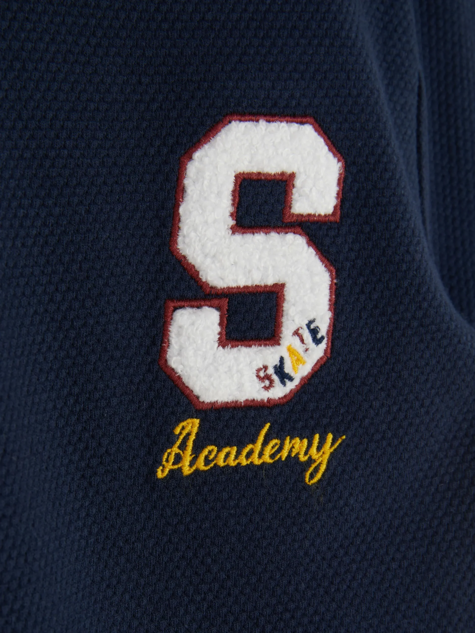 T-shirt Manga Curta Estilo Universitário