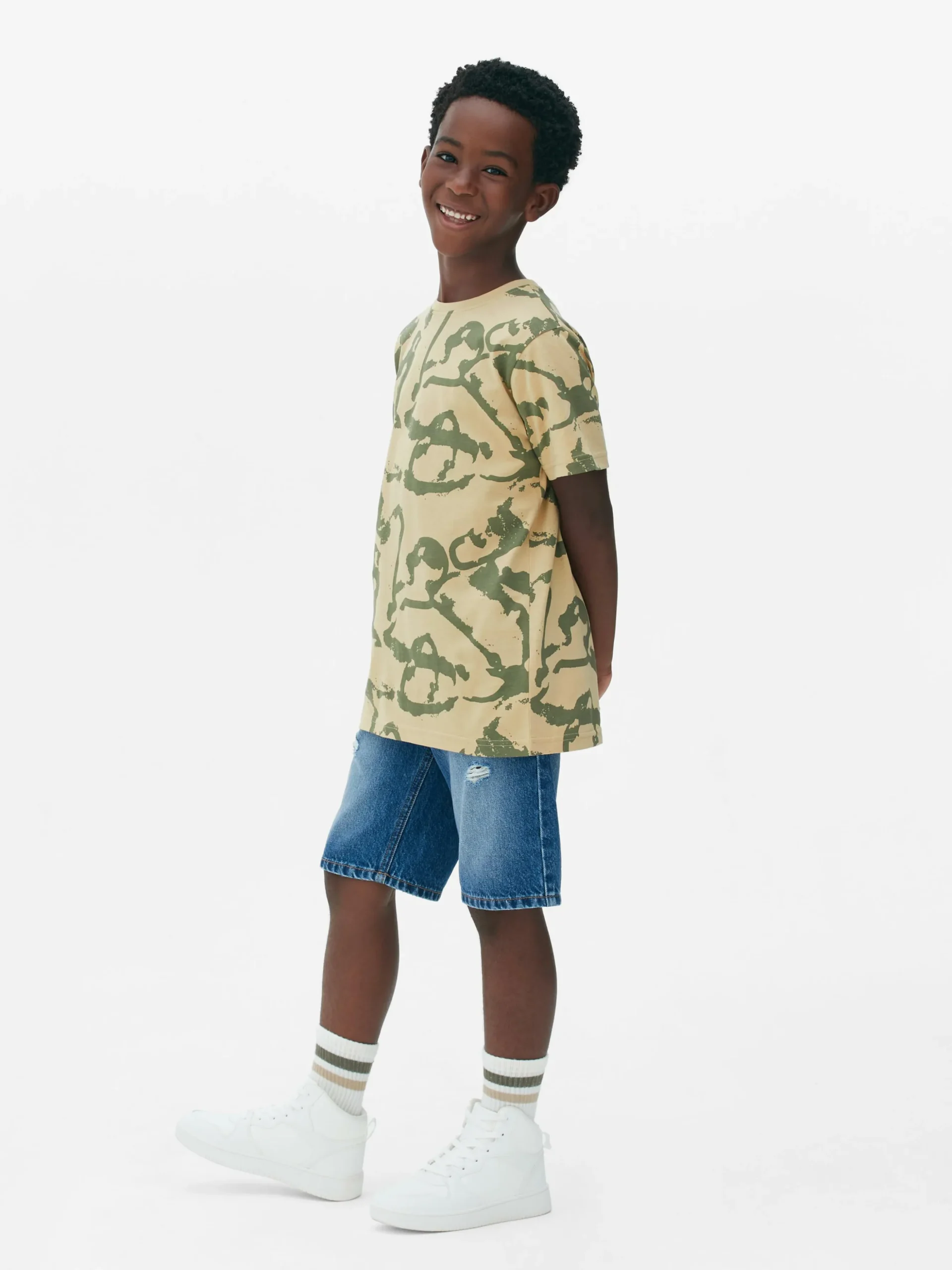 T-shirt Manga Curta Gráfica