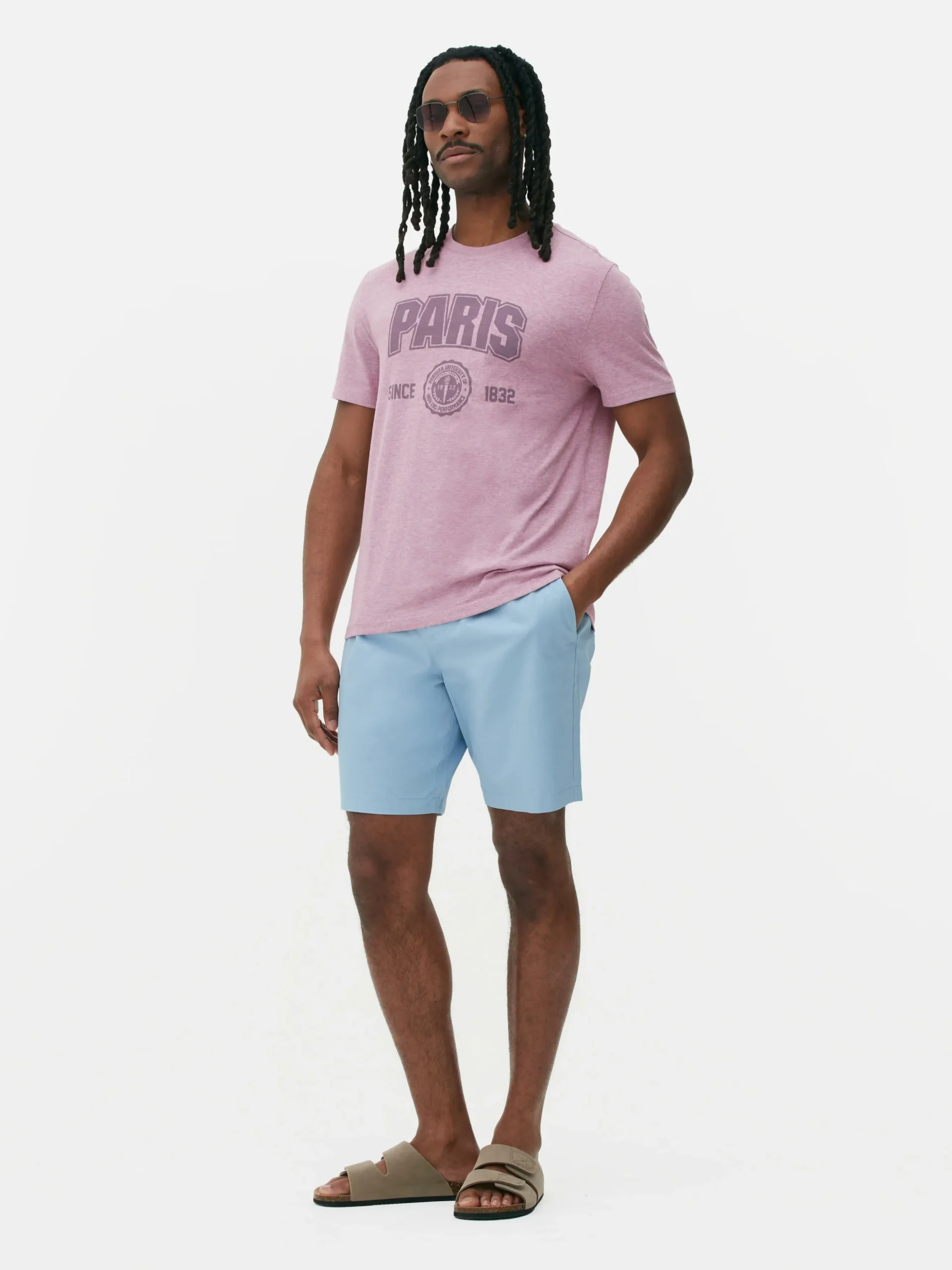 T-shirt Manga Curta Universitária Paris