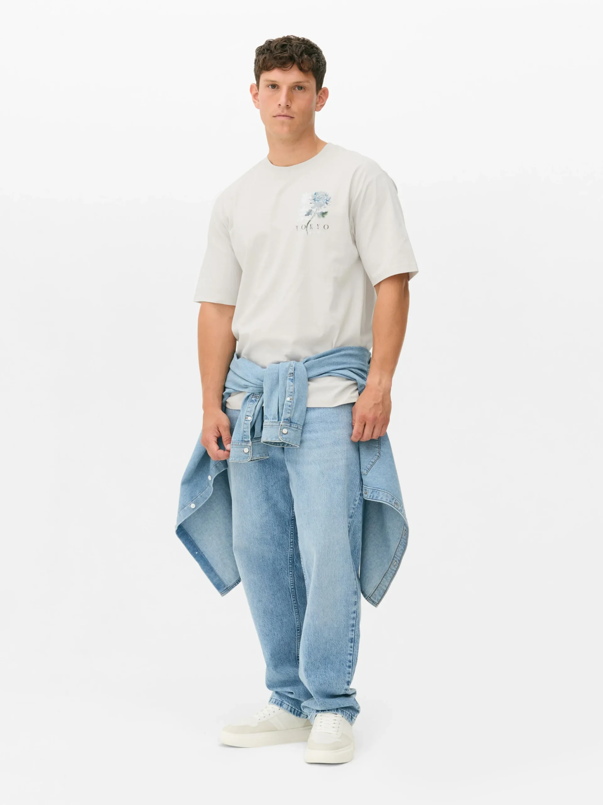 T-shirt Padrão Floral Tóquio