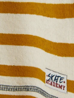 T-shirt Texturada Manga Comprida Riscas