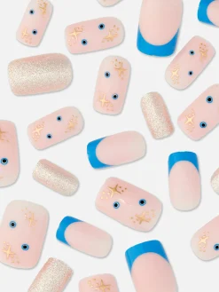 Unhas Postiças Quadradas Brilhos PS...