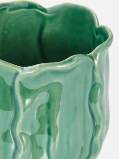 Vaso De Plantas Brilhante Abstrato