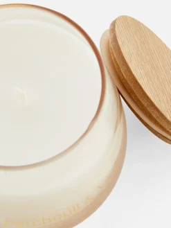 Vela Aroma Frasco Vidro Curvo