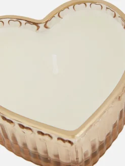 Vela Em Base Estriada Forma Coração