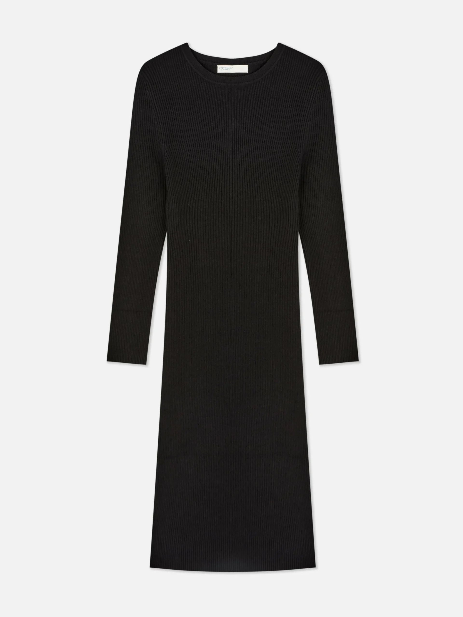 Vestido Camisola Gola Redonda Manga Comprida