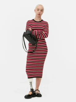 Vestido Camisola Gola Redonda Manga Comprida