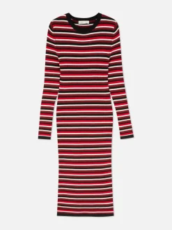 Vestido Camisola Gola Redonda Manga Comprida