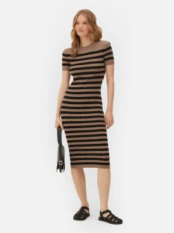 Vestido Camisola Midi Manga Curta