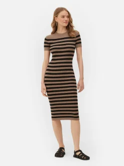 Vestido Camisola Midi Manga Curta