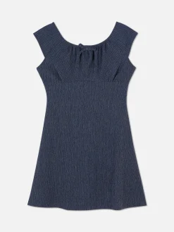 Vestido Laço Texturado