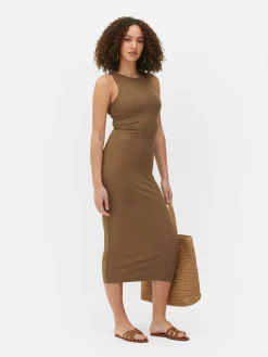 Vestido Midi Desportivo Canelado