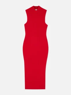 Vestido Midi Malha S/ Mangas