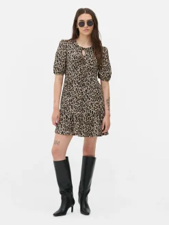 Vestido Mini Franzido Enrugado