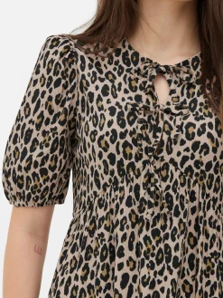 Vestido Mini Franzido Enrugado