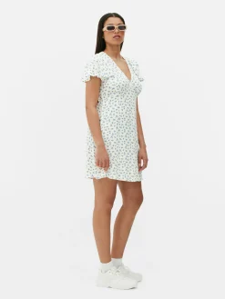 Vestido Mini Manga Curta