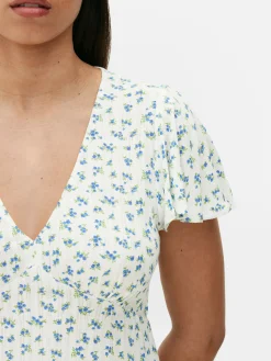 Vestido Mini Manga Curta