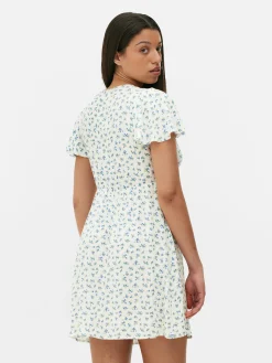 Vestido Mini Manga Curta