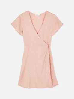 Vestido Mini Traçado Manga Capa